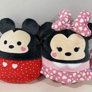 Squishmallows Valentines Disney Mickey Minnie Pair